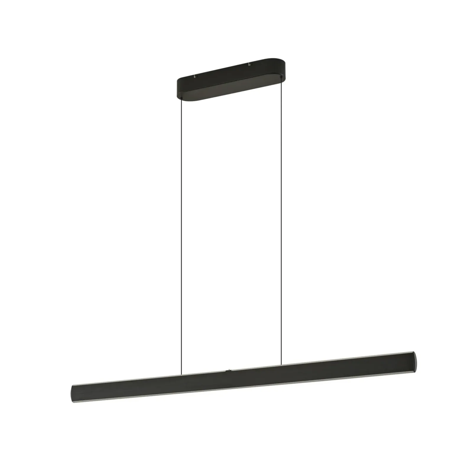 Lámpara colgante LED Lucande Arvon, negra, 117 cm, atenuable, CCT