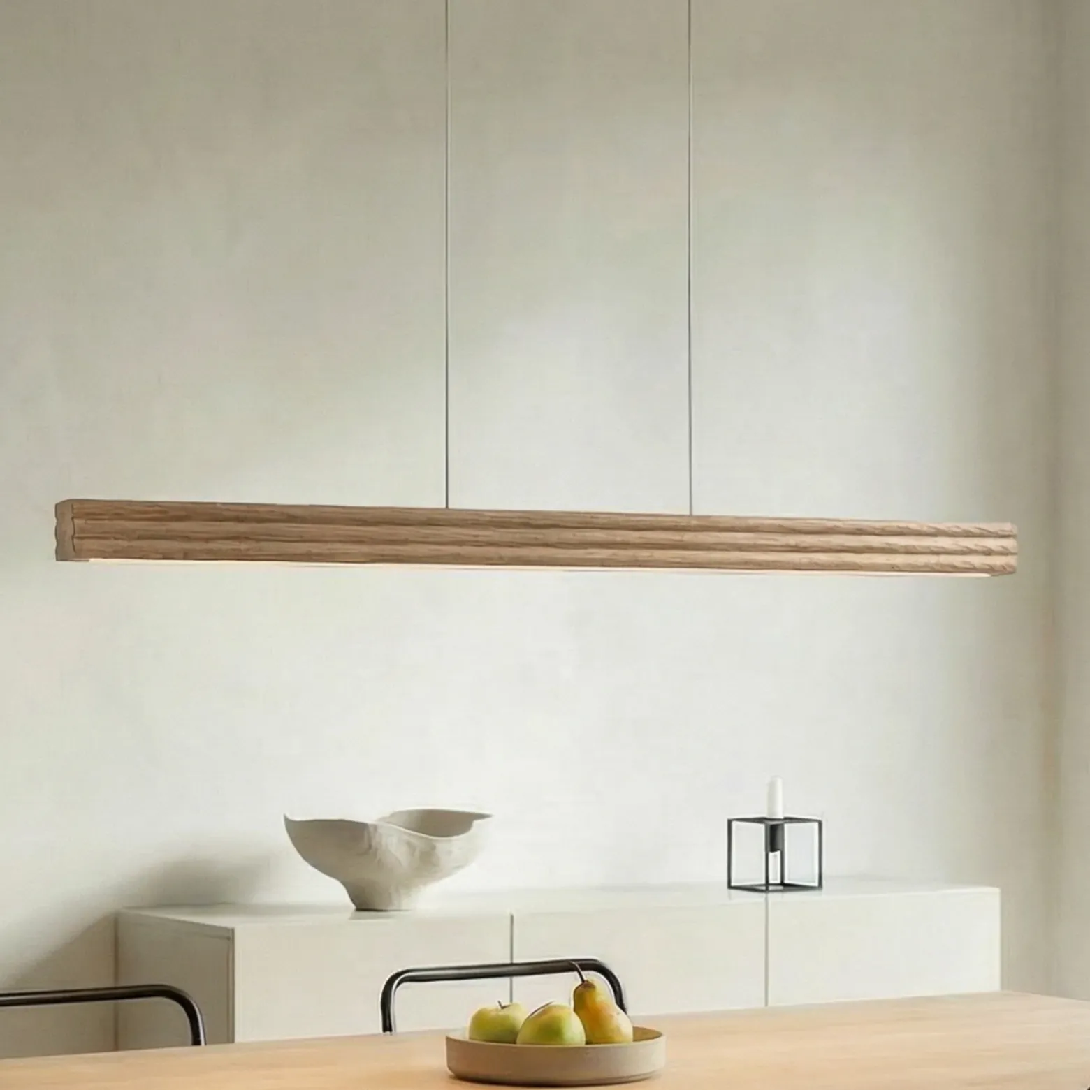 Lámpara colgante LED Lucande Annetta, 117 cm, CCT, atenuable
