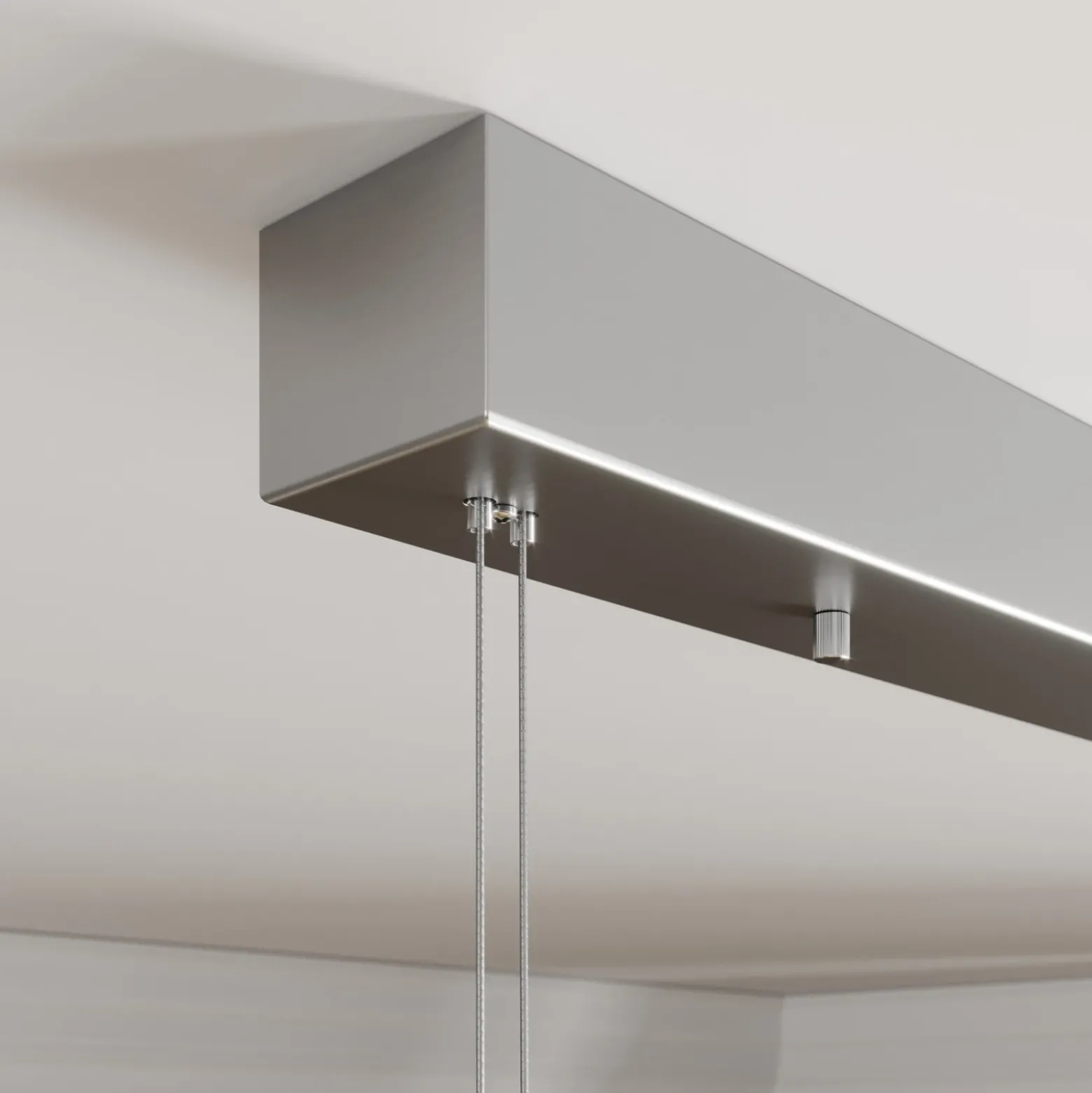 Lámpara colgante LED Lucande Arnik, 120 cm, color níquel, atenuable