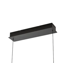 Lámpara colgante LED Lucande Emara, madera oscura, roble, CCT