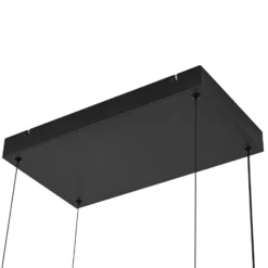 Lámpara colgante LED Lucande Estante, negra, atenuable