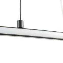 Lámpara colgante LED Lucande Gavril, 100 cm, negra, atenuable