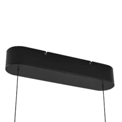 Lámpara colgante LED Lucande Holven, madera, CCT, longitud 113 cm
