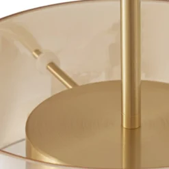 Lámpara colgante LED Lucande Martis, ámbar, 3 luces, atenuable
