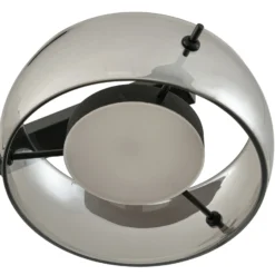 Lámpara colgante LED Lucande Martis, negra, 4 luces, atenuable