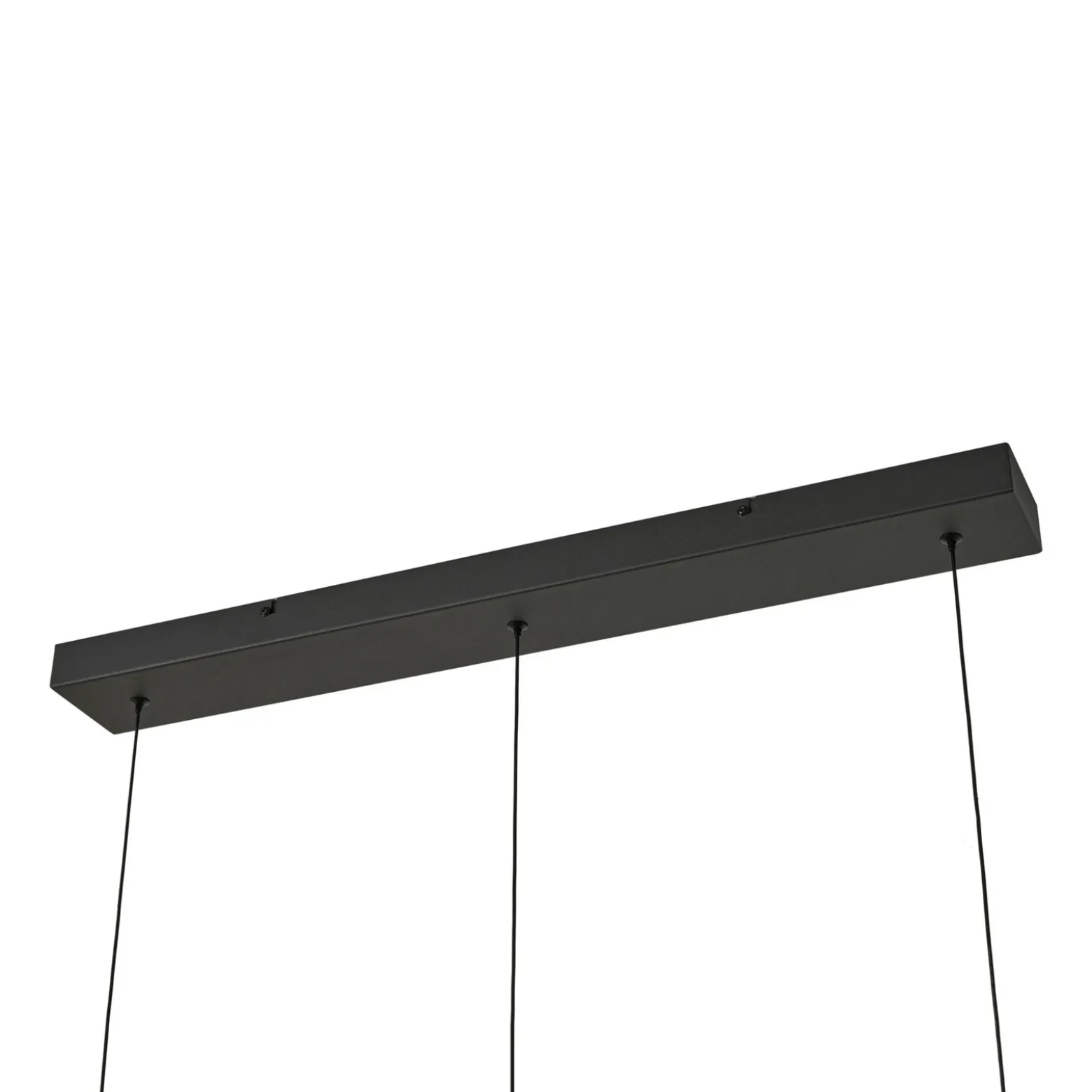Lámpara colgante LED Lucande Martis, negra, 3 luces, step-dim