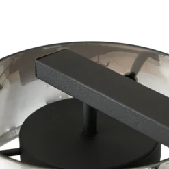 Lámpara colgante LED Lucande Martis, negra, 4 luces, atenuable