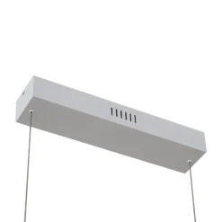 Lámpara colgante LED Lucande Nihalo, madera, 122 cm, atenuable, CCT