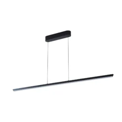 Lámpara colgante LED Lucande Solvar, 158 cm, negro, CCT, atenuable