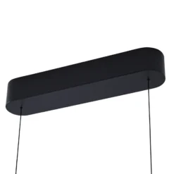 Lámpara colgante LED Lucande Solvar, 117 cm, negro, CCT, atenuable