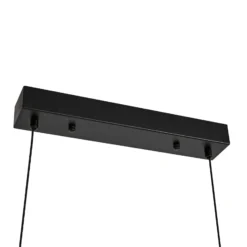 Lámpara colgante LED Lucande Sayori, 98 cm, negra, atenuable