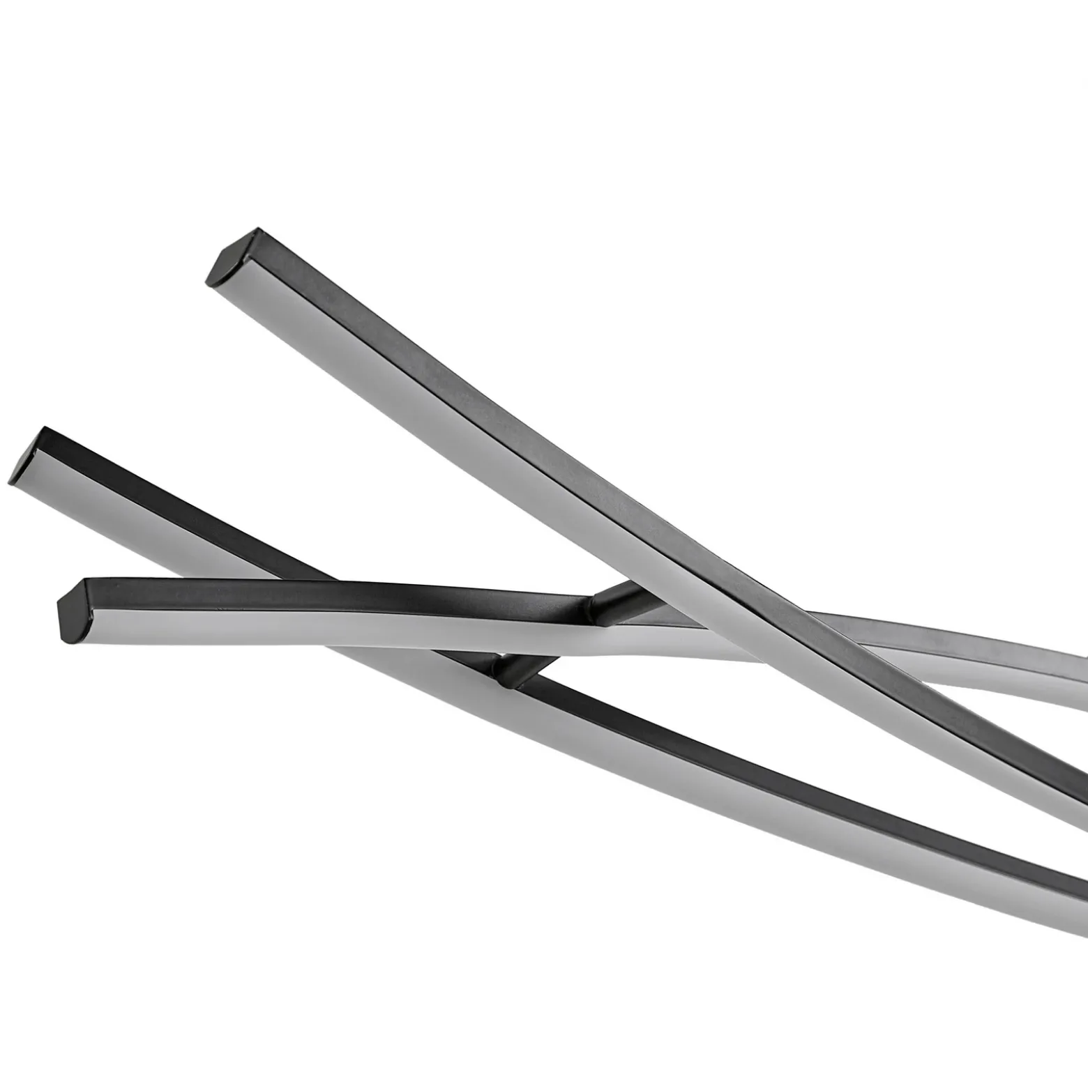 Lámpara colgante LED Lucande Sayori, 98 cm, negra, atenuable
