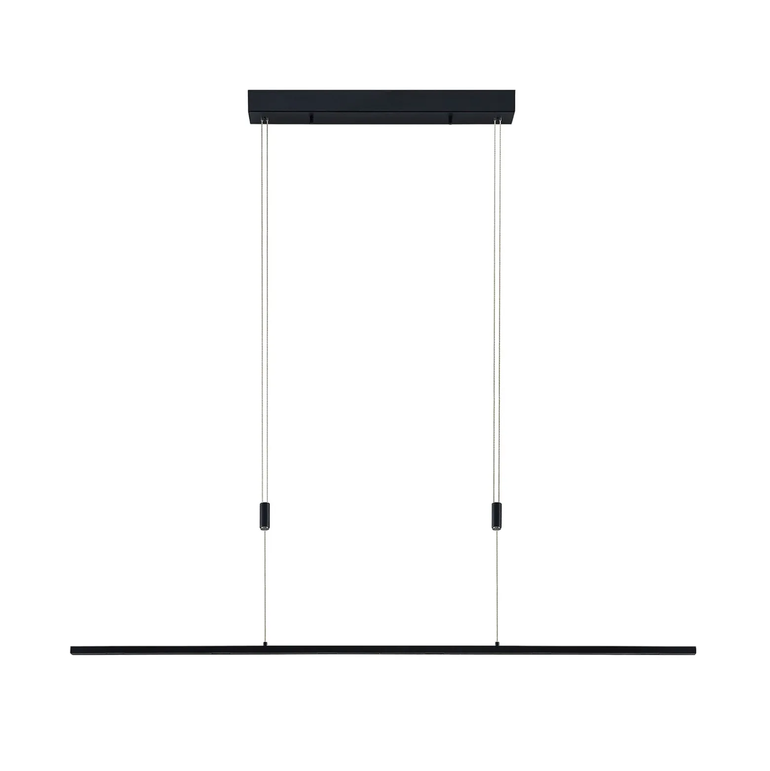 Lámpara colgante LED Lucande Stakato, 140 cm, 6 luces, atenuable