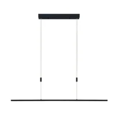 Lámpara colgante LED Lucande Stakato, 140 cm, 6 luces, atenuable