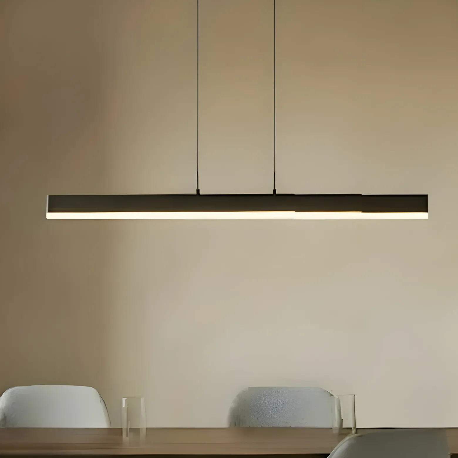 lámpara colgante LED Lucande Torven, negra, CCT, extensible