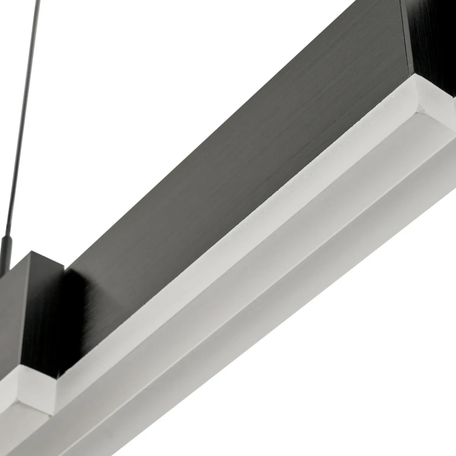 lámpara colgante LED Lucande Torven, negra, CCT, extensible