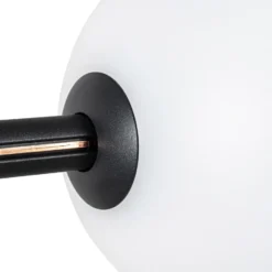 Lámpara colgante LED Lucande Tanira, negro/blanco, 140 cm, atenuable por pasos
