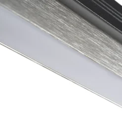 Lámpara colgante LED Lucande Tarnin, negro/níquel, 98 cm