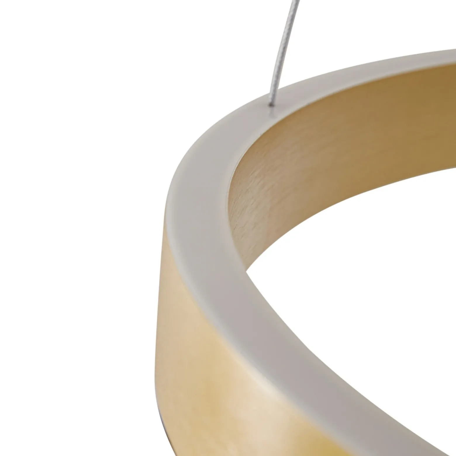 Lámpara colgante LED Lucande Yonam, Ø 60 cm, 1 luz, dorada, CCT