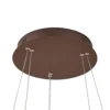 Lámpara colgante LED Lucande Yonam, Ø 60 cm, 2 luces, marrón, CCT