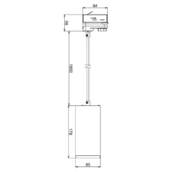 Lámpara colgante LED Lucea trifásica 15 W blanca