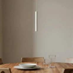Lámpara colgante LED Lumaro de Lindby, blanca, 27 cm, 48 V, atenuable