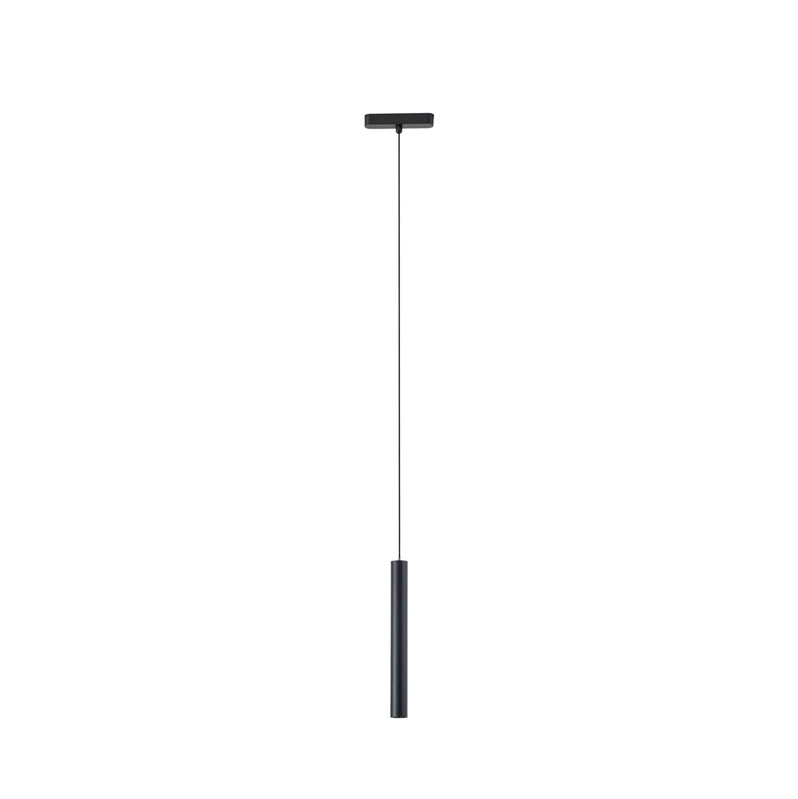 Lámpara colgante LED Lumaro de Lindby, negra, 27 cm, 48 V, atenuable