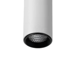 Lámpara colgante LED Lumaro de Lindby, blanca, Ø 3 cm, aluminio, 48 V, atenuable