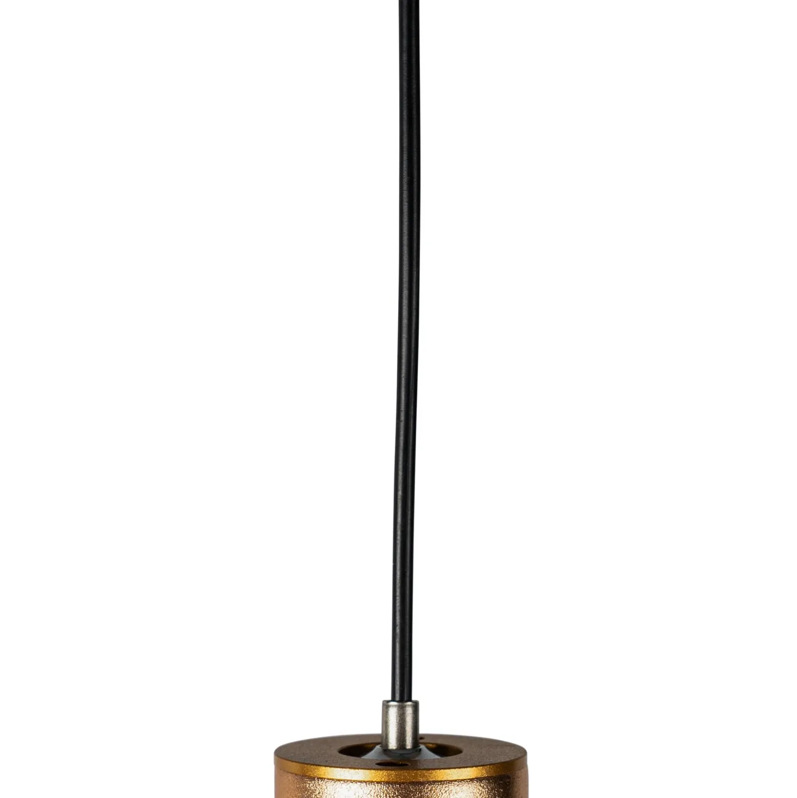 Lámpara colgante LED Lumaro de Lindby, dorada, Ø 3 cm, aluminio, 48 V, atenuable