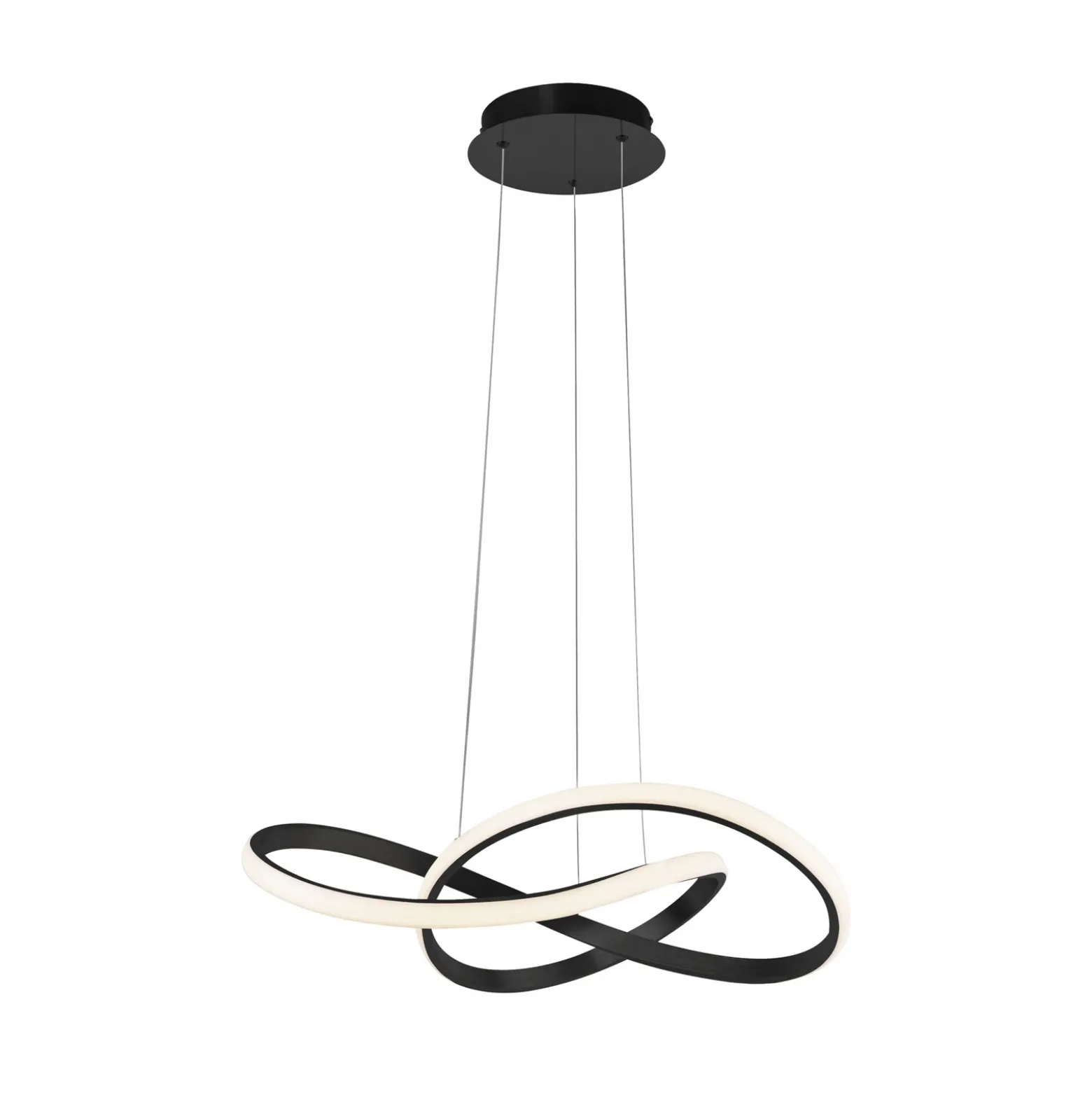 Lámpara colgante LED Maria, atenuable 3 veces, negra