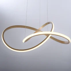 Lámpara colgante LED Maria, atenuable 3 veces, latón