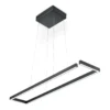 Lámpara colgante LED Marisa-100, negro mate, 100 x20cm