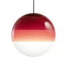 Lámpara colgante LED MARSET Dipping Light, Ø 20 cm, rojo burdeos