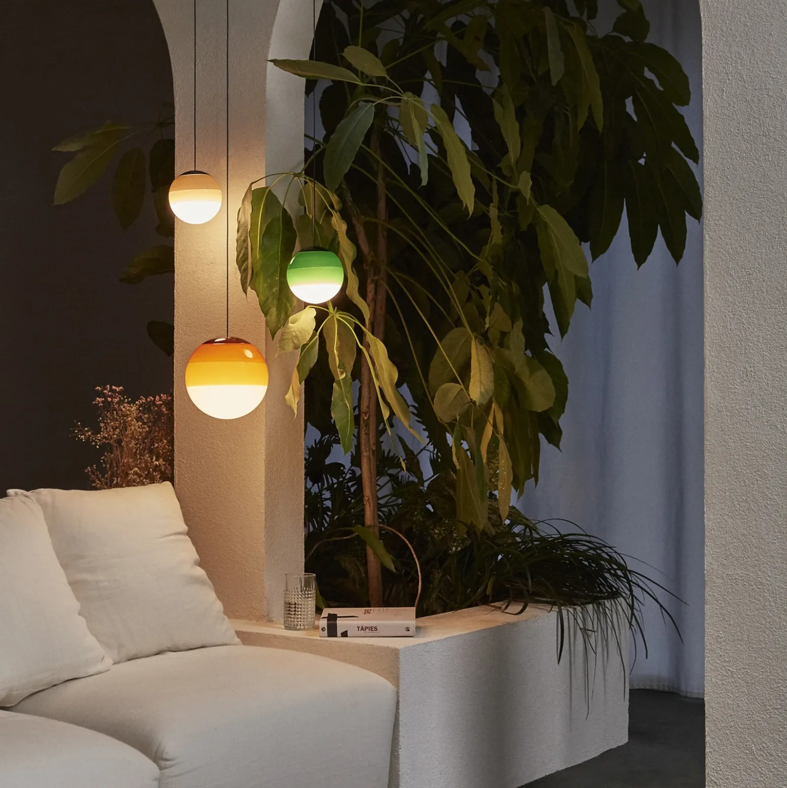 Lámpara colgante LED MARSET Dipping Light Ø 13 cm verde