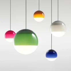 Lámpara colgante LED MARSET Dipping Light Ø 13 cm verde