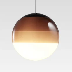 Lámpara colgante LED MARSET Dipping Light, Ø 20 cm, marrón