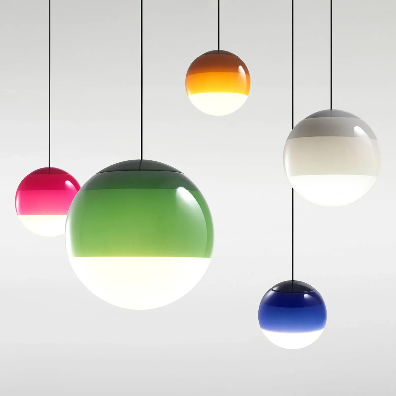 Lámpara colgante LED MARSET Dipping Light Ø 30 cm blanco