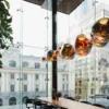 Lámpara colgante LED Melt de Tom Dixon, Ø 50 cm, cobre, plástico