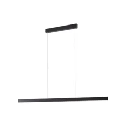 Lámpara colgante LED Mylosh de Lucande, negra, 150 cm, CCT, atenuable