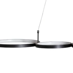 Lámpara colgante LED Olympia, metal, negro, 4000 K