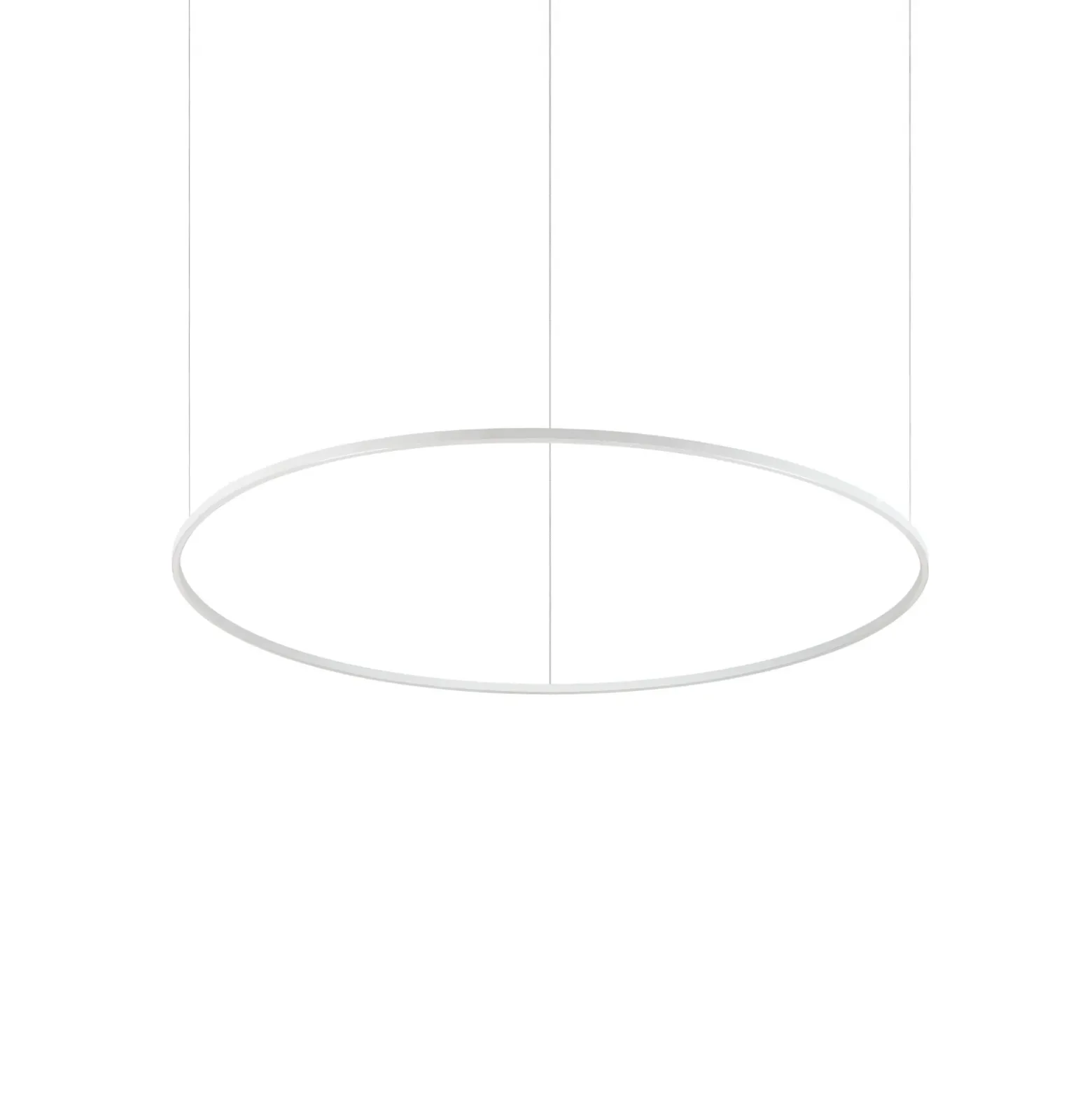 Lámpara colgante LED Oracle Slim de IDEAL LUX, blanca, 3.000 K, Ø 150 cm
