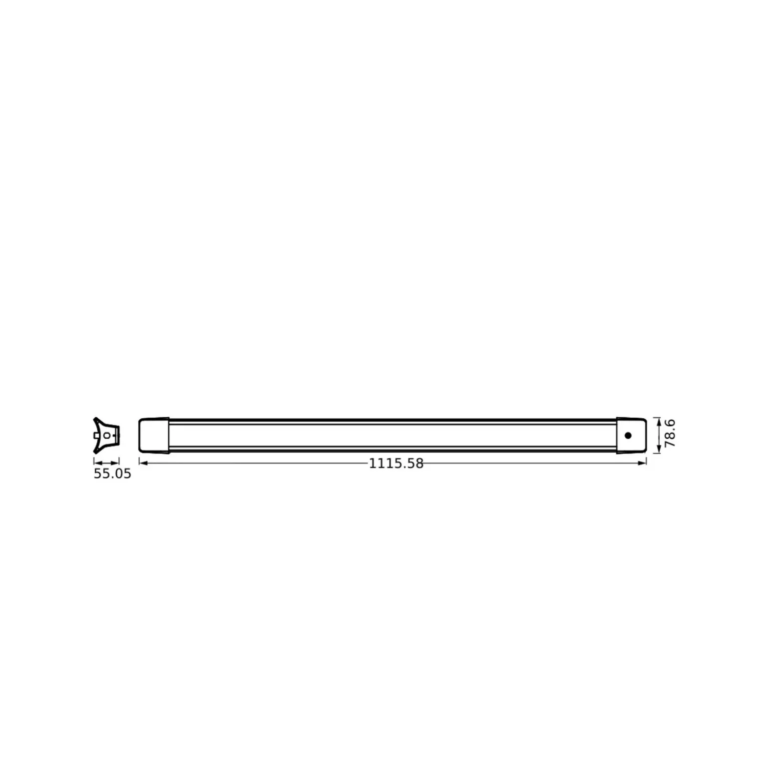 Lámpara colgante LED OSRAM OFFICE LINE, longitud 112 cm, blanca, interruptor