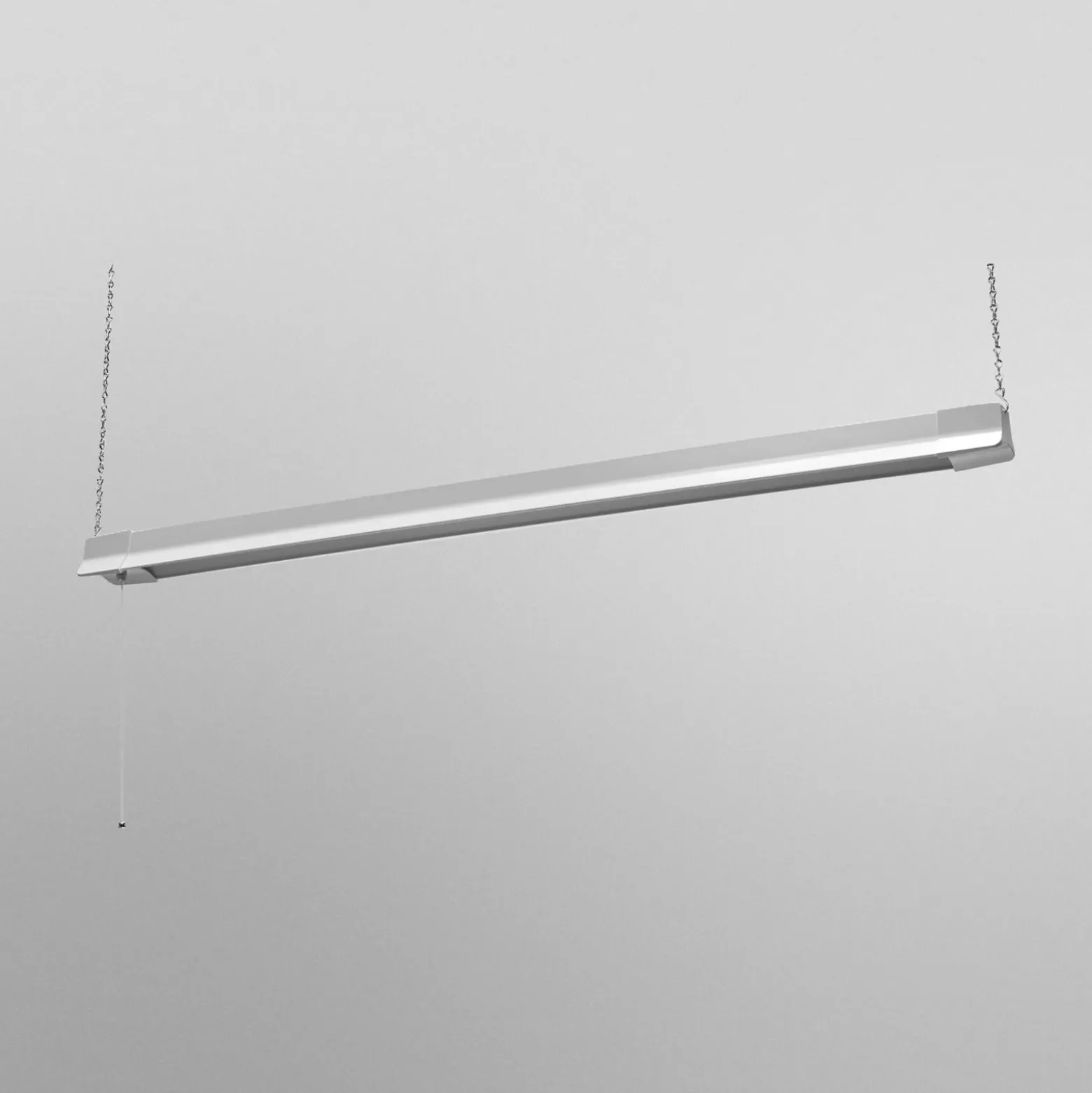 Lámpara colgante LED OSRAM OFFICE LINE, longitud 112 cm, blanca, interruptor