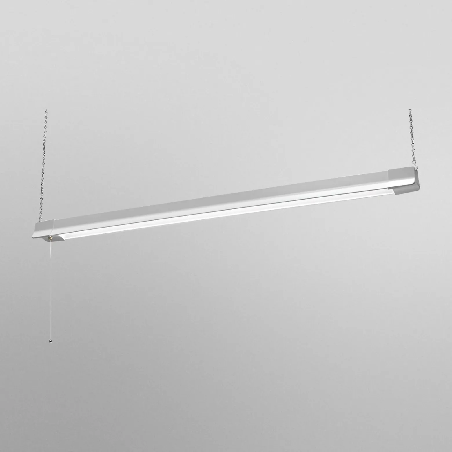 Lámpara colgante LED OSRAM OFFICE LINE, longitud 112 cm, blanca, interruptor