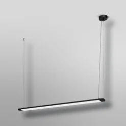 lámpara colgante LED OSRAM Office line Slab negro 4000 K atenuable