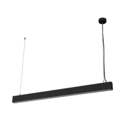 Lámpara colgante LED OSRAM Office line Cuboid negro 4000 K atenuable