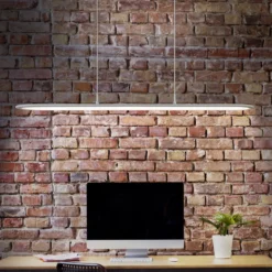 Lámpara colgante LED OSRAM Office line Panel Ellipse blanco 940 atenuable