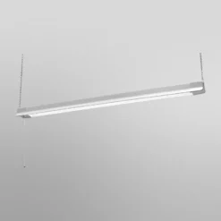 Lámpara colgante LED OSRAM OFFICE LINE, longitud 112 cm, blanca, interruptor
