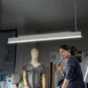 Lámpara colgante LED OSRAM Office line Cuboid blanca 4000 K atenuable