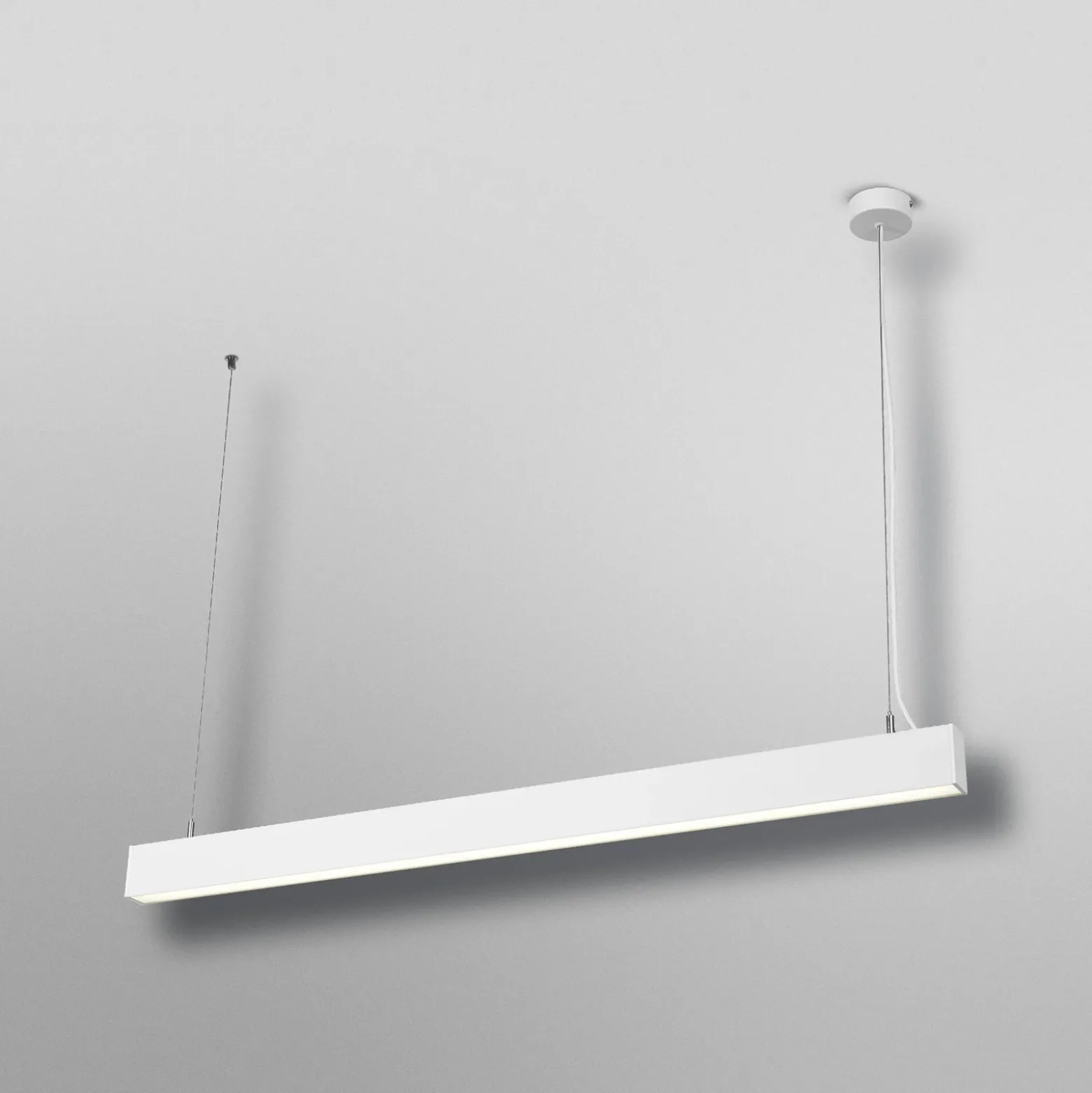 Lámpara colgante LED OSRAM Office line Cuboid blanca 4000 K atenuable